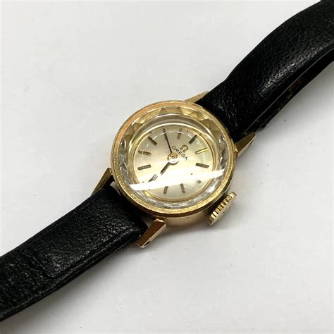 solid gold omega 14k gold ladies watch vintage|vintage ladies omega watches 1960s.